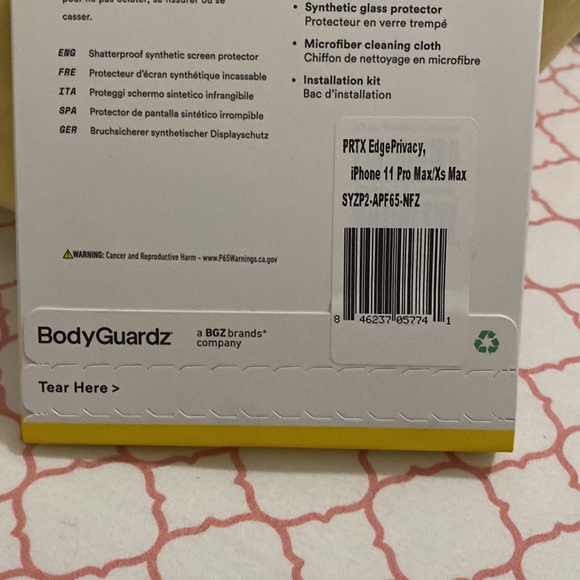 iPhone 11 ProMax/XS Max PRTX Privacy Shatterproof Synthetic Screen Protector - Picture 8 of 8